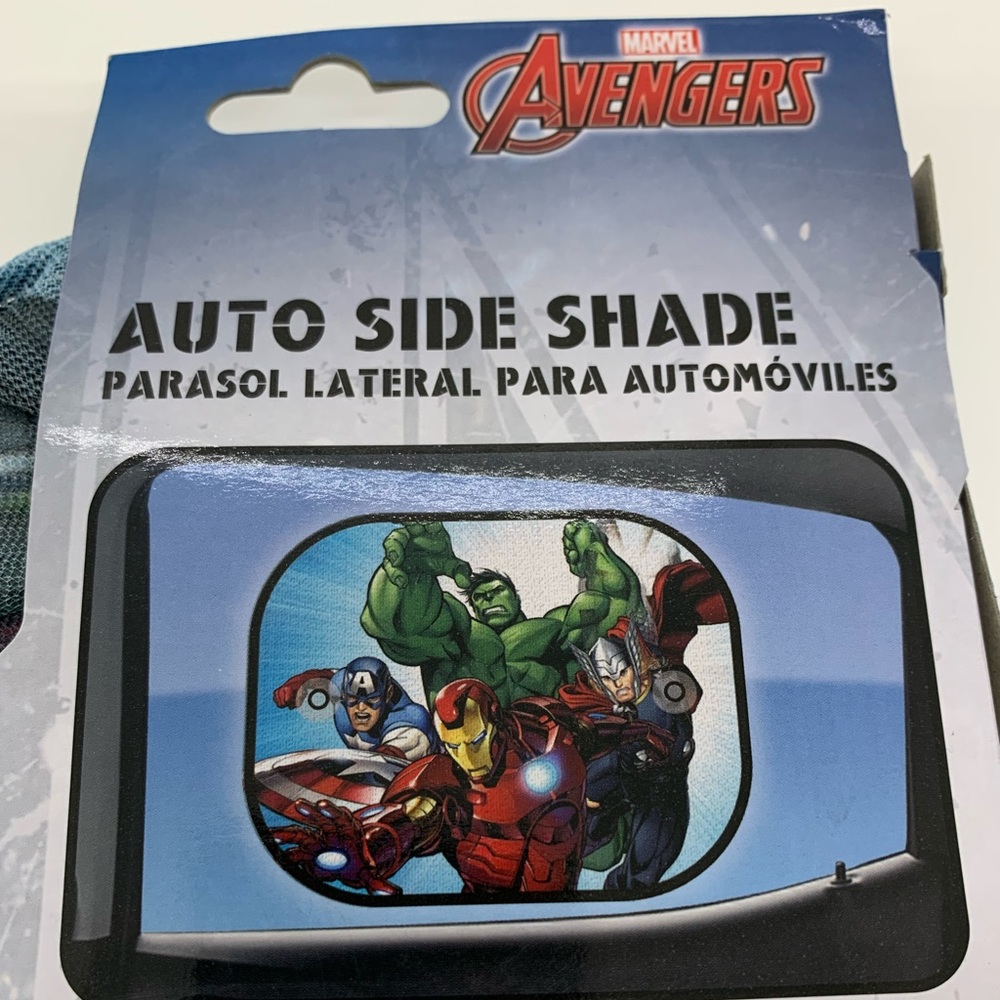 Marvel Avengers auto side shade sunblock screen shade hulk Captain America Thor - Picture 5 of 6